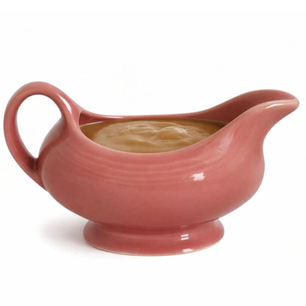 Fiestaware Fiesta Gravy Boat Dish Sauce CERAMIC Peony Pink CONTAINER